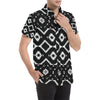 Native Pattern Print Design A04 Men's Short Sleeve Button Up Shirt