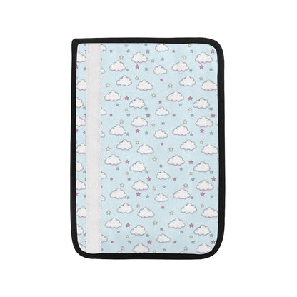 Cloud  Pattern Print Design 01 Car Seat Belt Cover