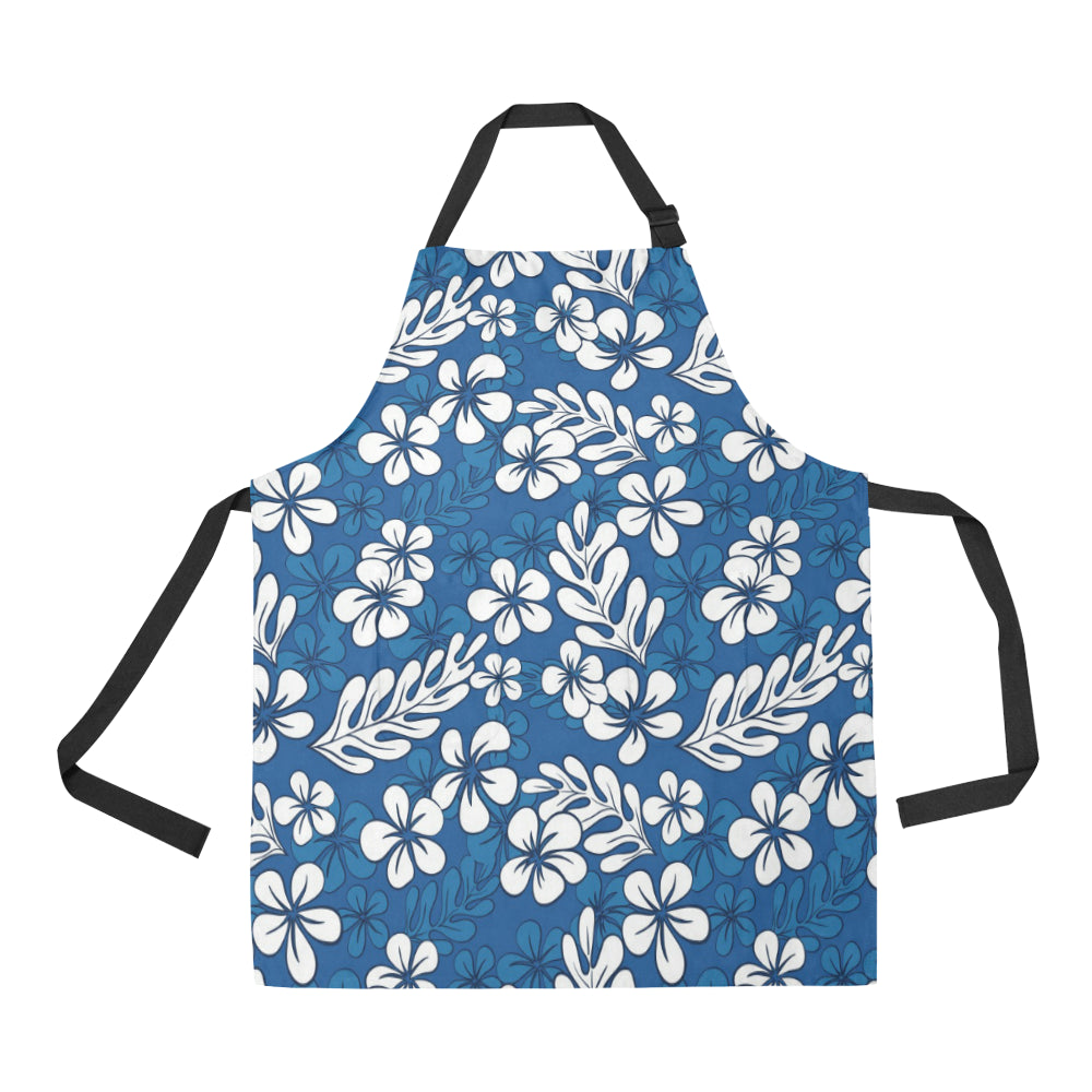 Plumeria Pattern Print Design PM015 Apron with Pocket