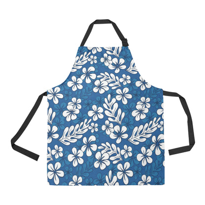 Plumeria Pattern Print Design PM015 Apron with Pocket