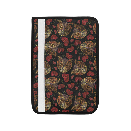 Owl Pattern Print Design A08 Car Seat Belt Cover