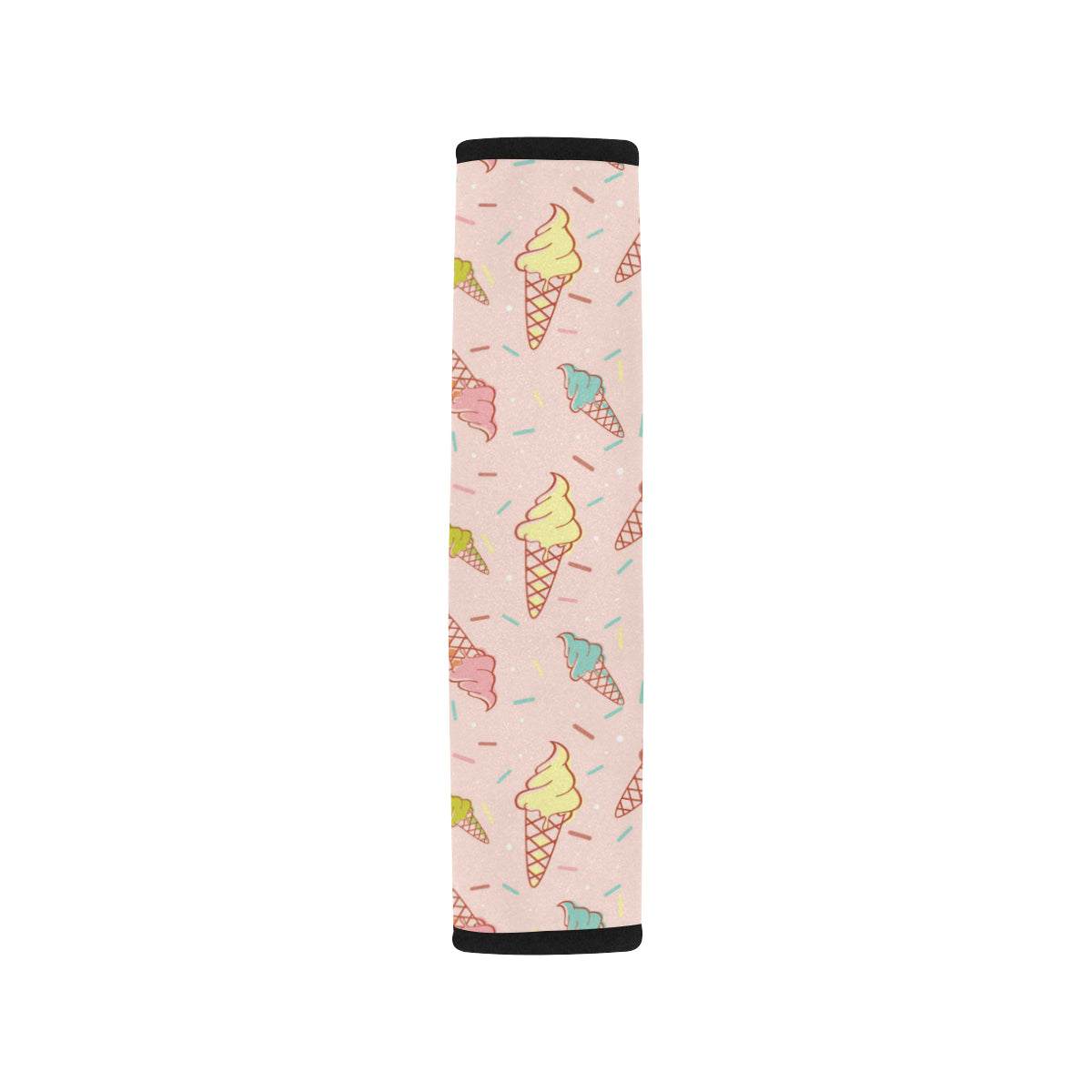 Ice Cream Pattern Print Design 02 Car Seat Belt Cover