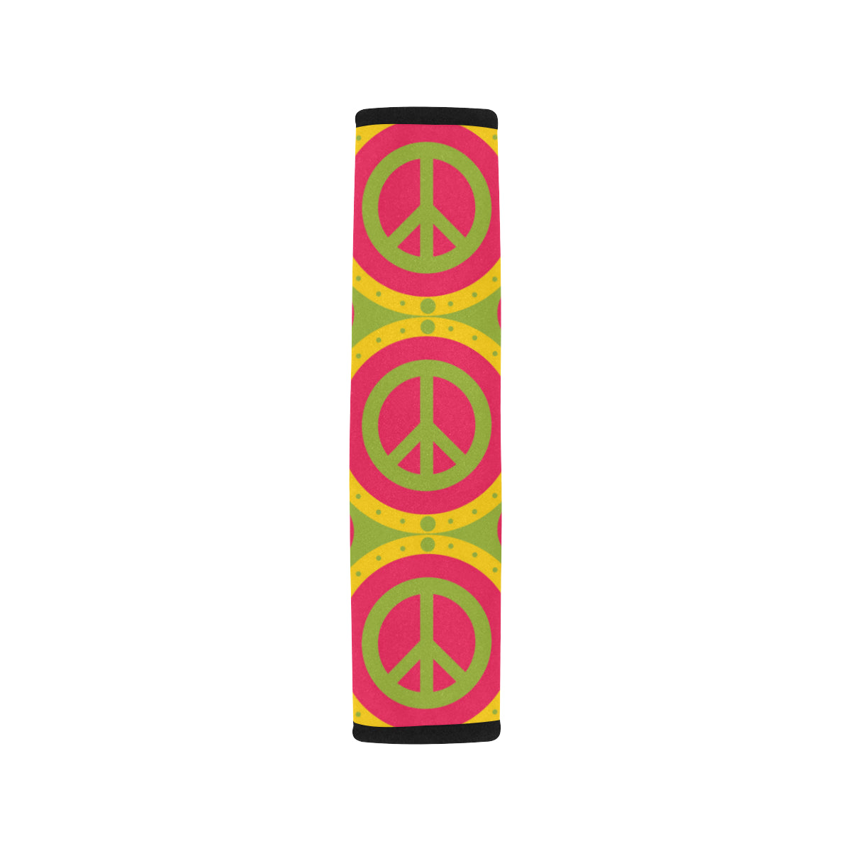 Peace Sign Pattern Print Design A01 Car Seat Belt Cover