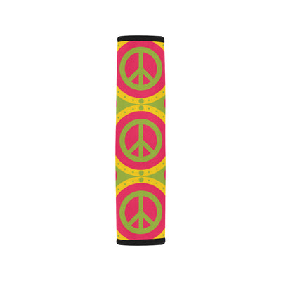 Peace Sign Pattern Print Design A01 Car Seat Belt Cover