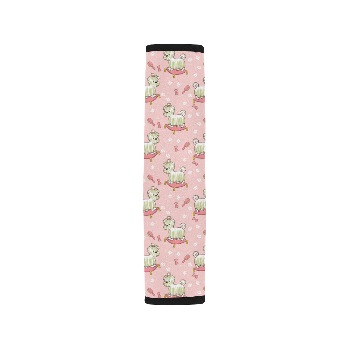Bichons Frise Pattern Print Design 01 Car Seat Belt Cover