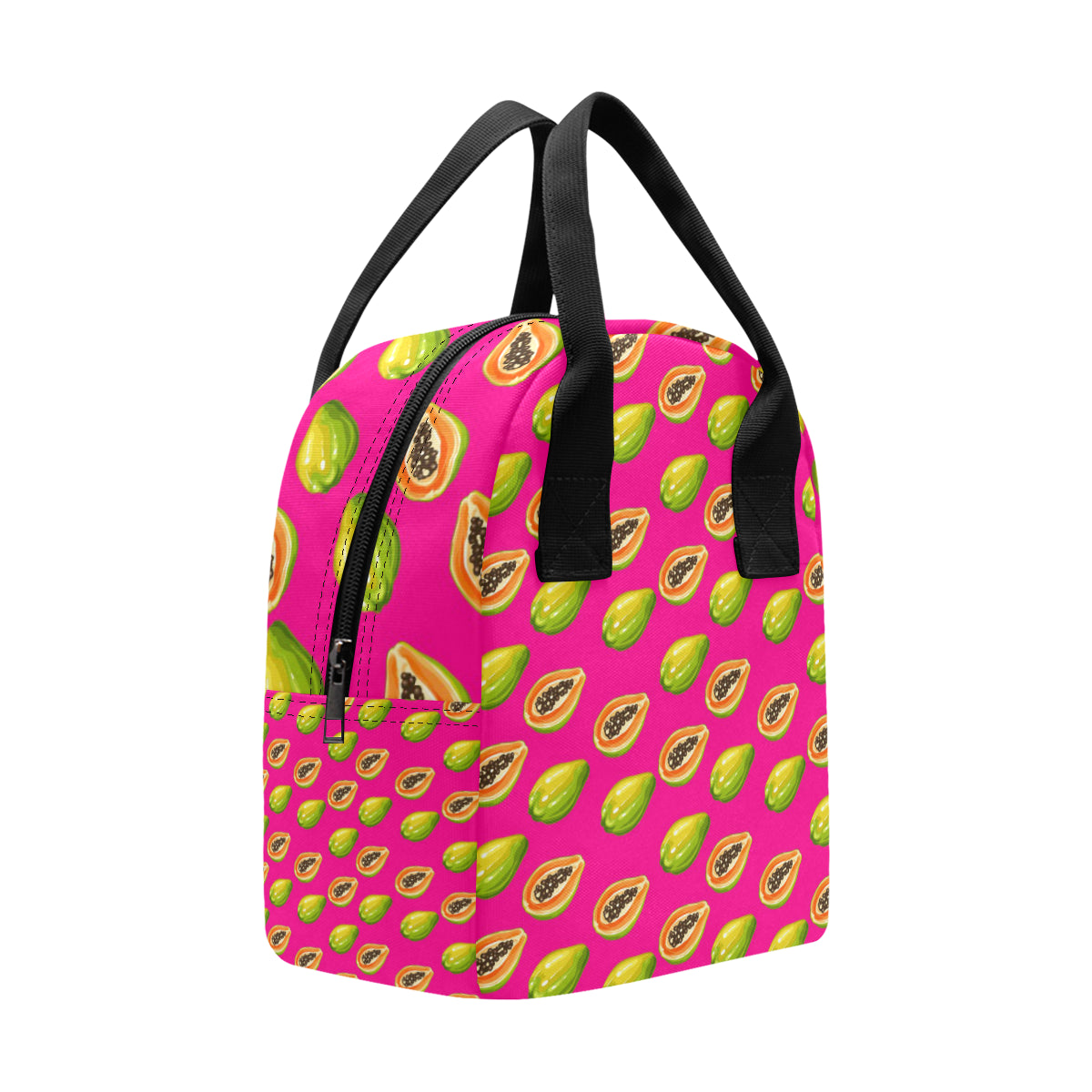 Papaya Pattern Print Design PP02 Insulated Lunch Bag
