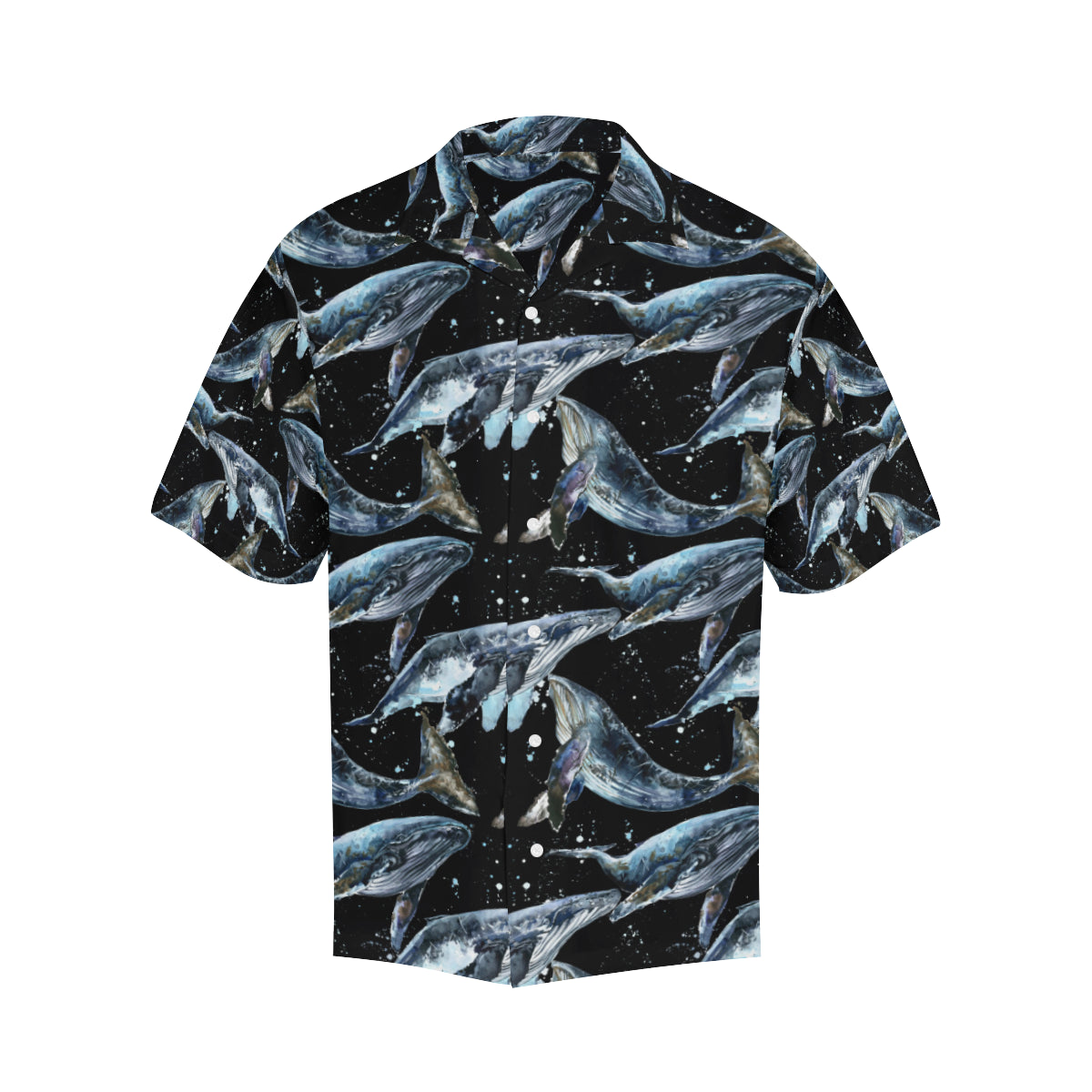 Humpback Whale Pattern Print Design 01 Men's Hawaiian Shirt