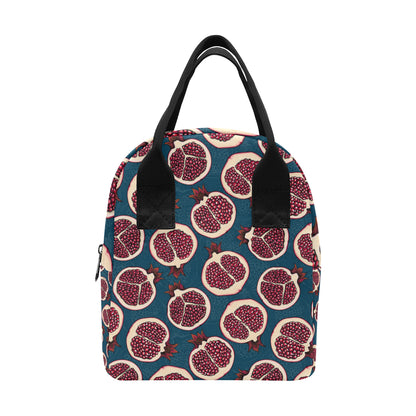 Pomegranate Pattern Print Design PG02 Insulated Lunch Bag