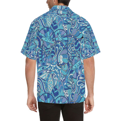 Funky Retro Pattern Print Design A02 Men's Hawaiian Shirt
