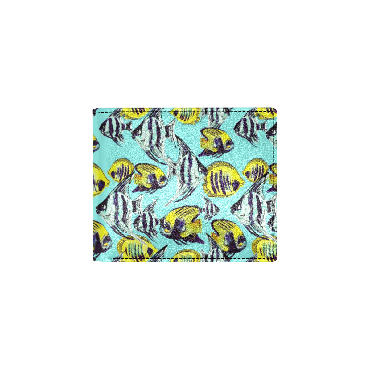 Angelfish Pattern Print Design 02 Men's ID Card Wallet