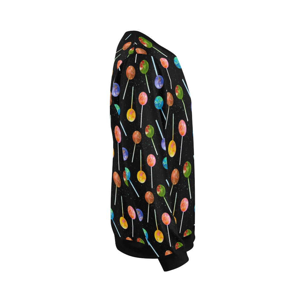 Lollipop Pattern Print Design LL04 Men Long Sleeve Sweatshirt