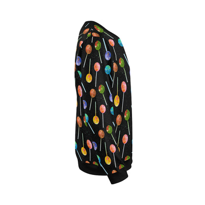 Lollipop Pattern Print Design LL04 Men Long Sleeve Sweatshirt
