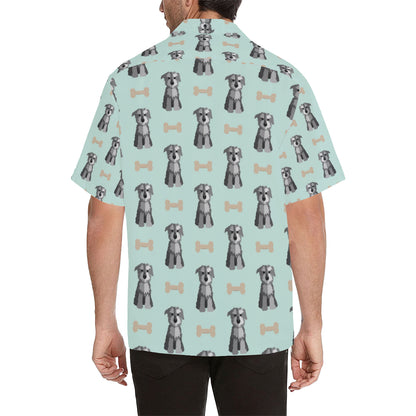 Schnauzers Pattern Print Design A03 Men's Hawaiian Shirt