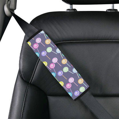 Lollipop Pattern Print Design LL03 Car Seat Belt Cover