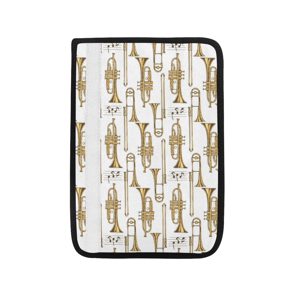 Trombone Pattern Print Design 04 Car Seat Belt Cover