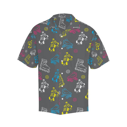 Roller skate Pattern Print Design A02 Men's Hawaiian Shirt