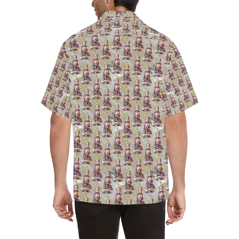 Buddha Pattern Print Design 07 Men's Hawaiian Shirt