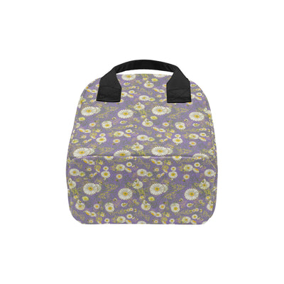 Daisy Pattern Print Design DS011 Insulated Lunch Bag