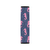 SeaHorse Pink Pattern Print Design 02 Car Seat Belt Cover