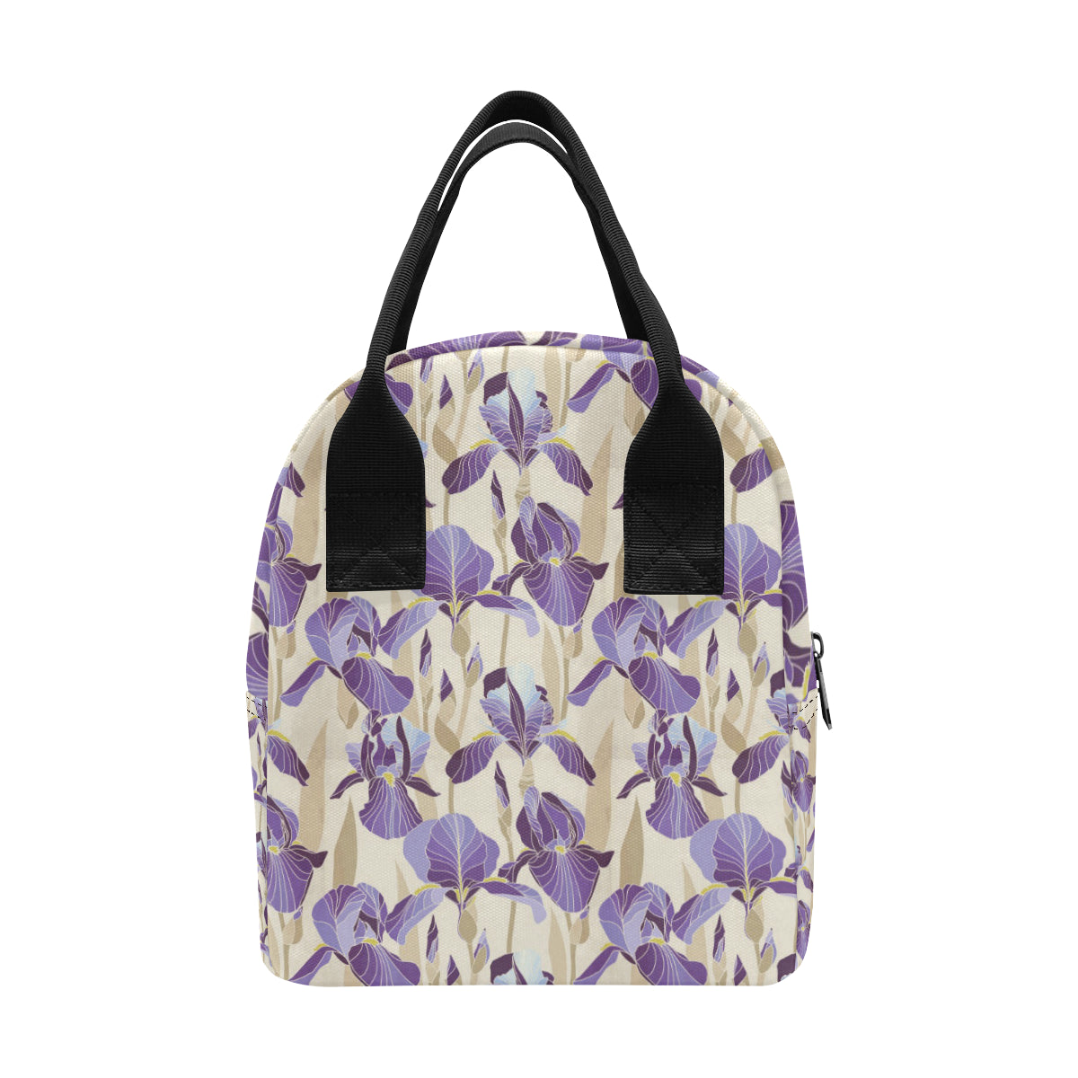 Iris Pattern Print Design IR02 Insulated Lunch Bag