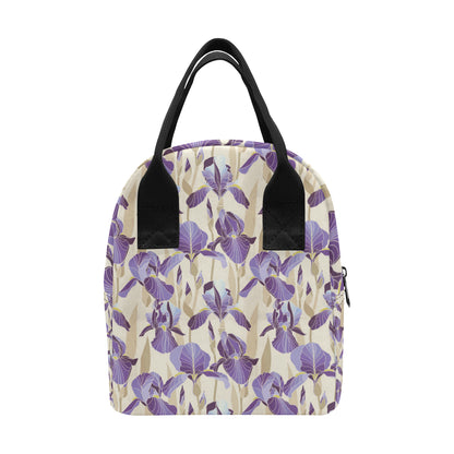 Iris Pattern Print Design IR02 Insulated Lunch Bag