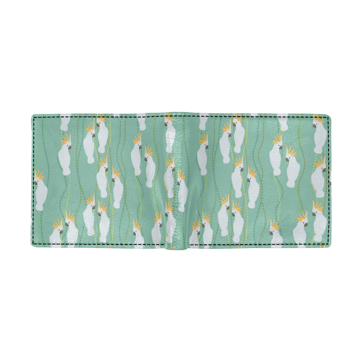 Cockatoo Pattern Print Design 01 Men's ID Card Wallet