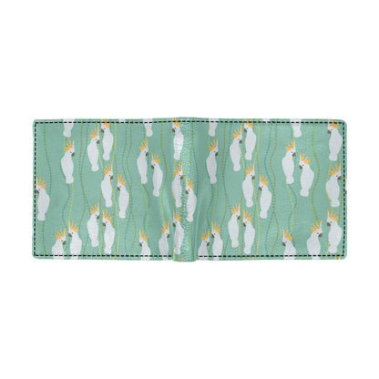 Cockatoo Pattern Print Design 01 Men's ID Card Wallet