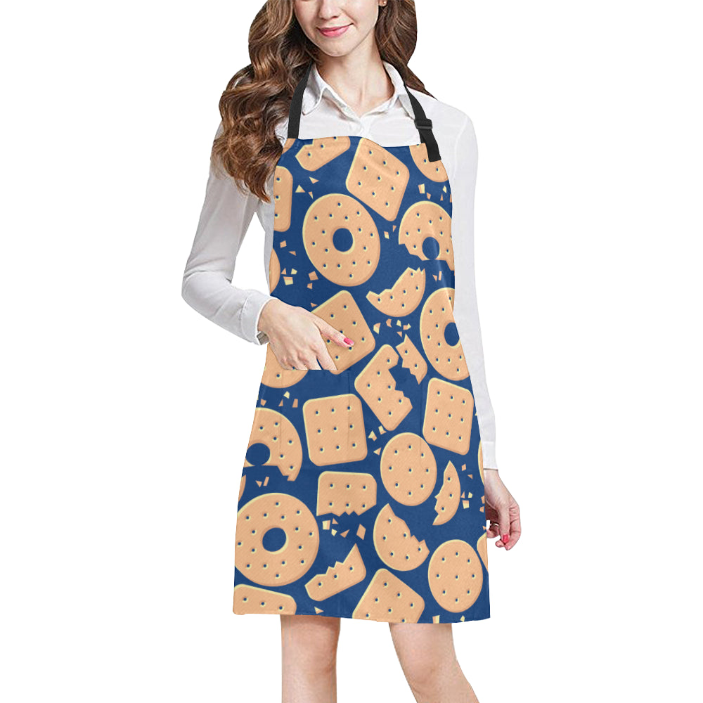 Cracker Pattern Print Design 03 Apron with Pocket