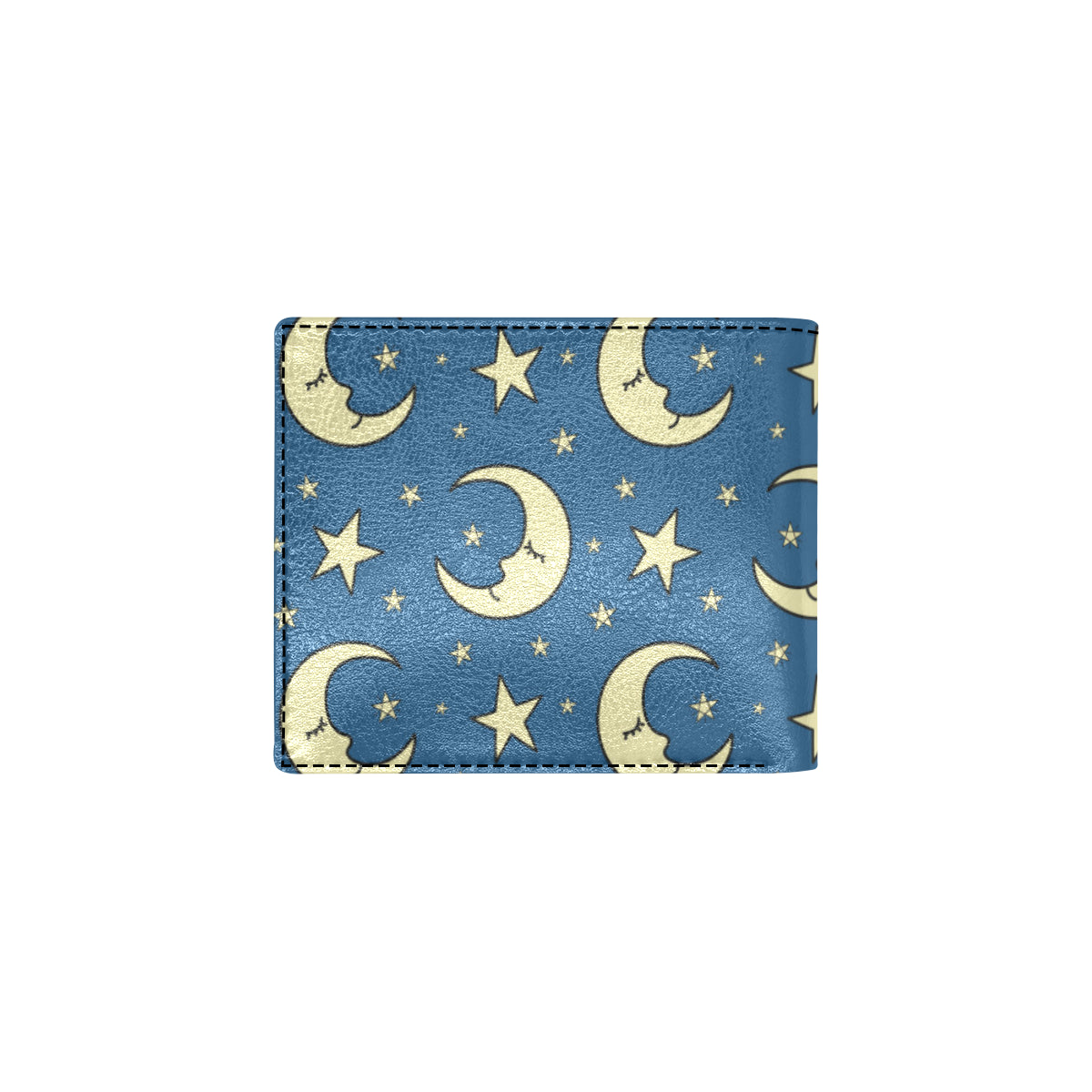 Moon Night Pattern Print Design 03 Men's ID Card Wallet