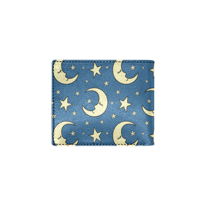 Moon Night Pattern Print Design 03 Men's ID Card Wallet
