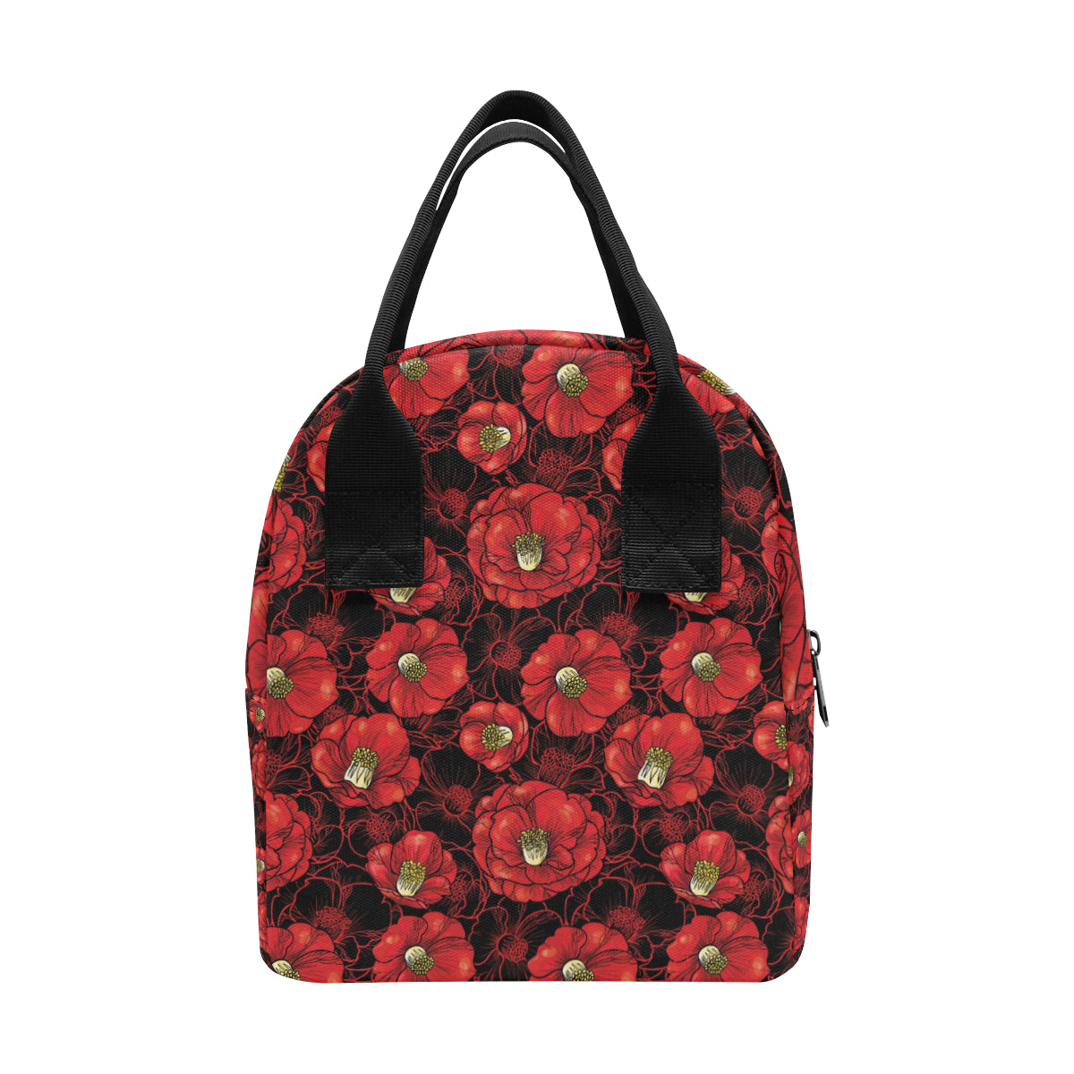 Camellia Pattern Print Design CM06 Insulated Lunch Bag