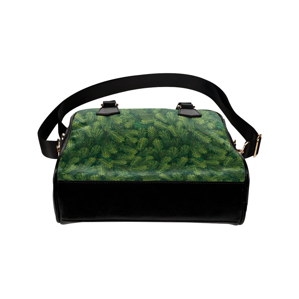 Christmas Tree Pattern Print Design 02 Shoulder Handbag
