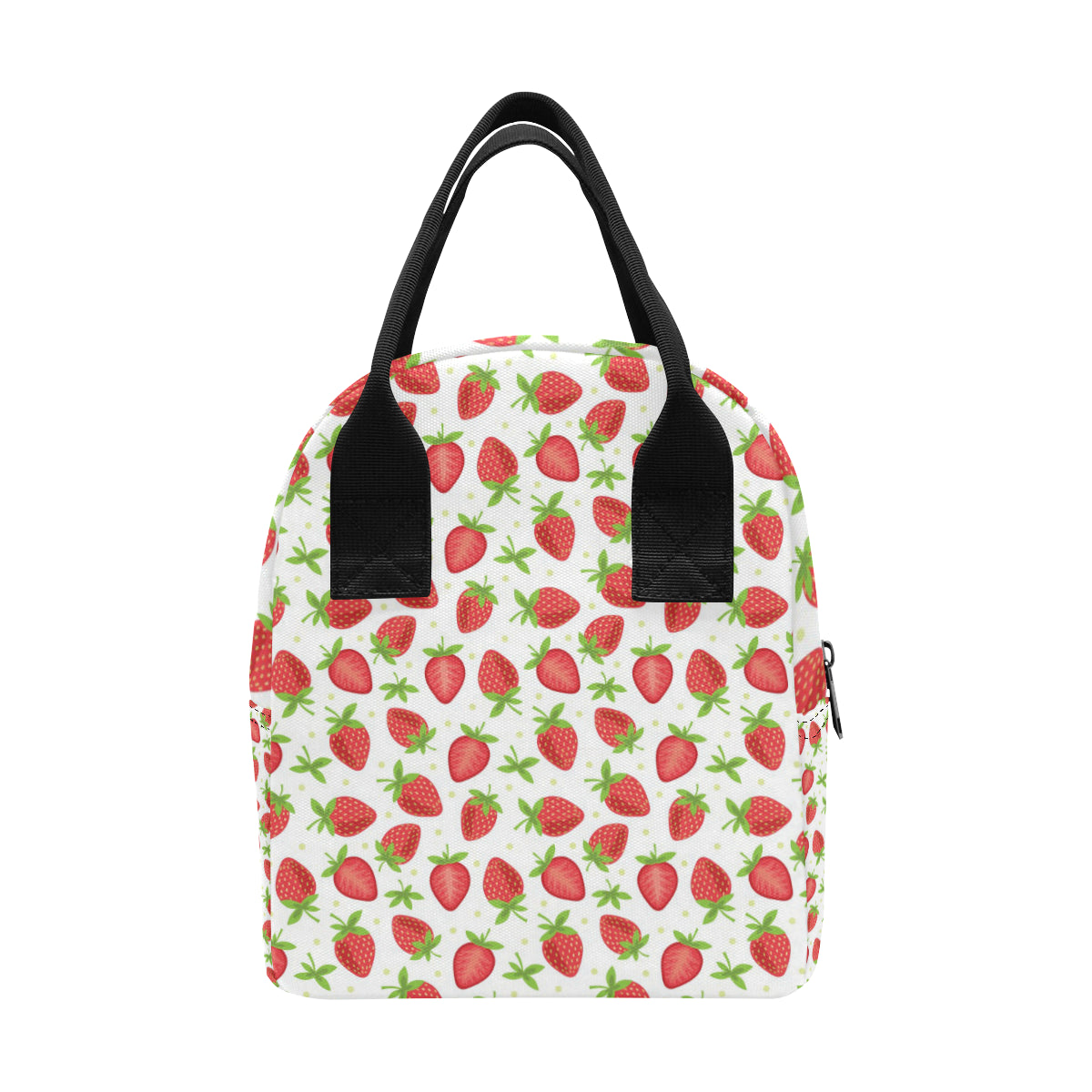 Strawberry Pattern Print Design SB07 Insulated Lunch Bag