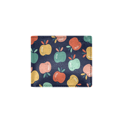 Apple Pattern Print Design AP09 Men's ID Card Wallet