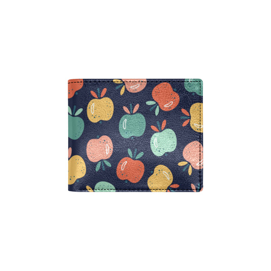 Apple Pattern Print Design AP09 Men's ID Card Wallet