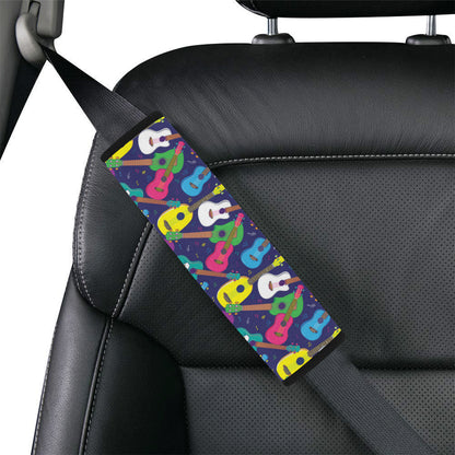 Ukulele Pattern Print Design 02 Car Seat Belt Cover