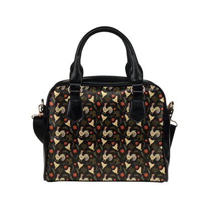 Chicken Pattern Print Design 04 Shoulder Handbag