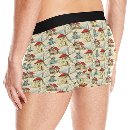 Windmill Pattern Print Design 01 Men's Boxer Briefs