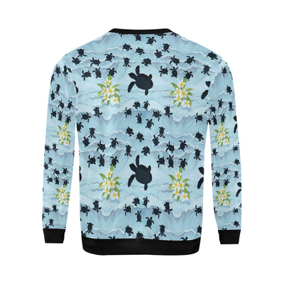 Sea Turtle Pattern Print Design T011 Men Long Sleeve Sweatshirt