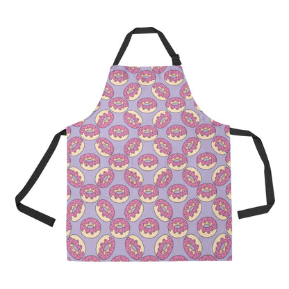 Donut Pattern Print Design DN015 Apron with Pocket