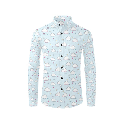 Cloud  Pattern Print Design 01 Men's Long Sleeve Shirt
