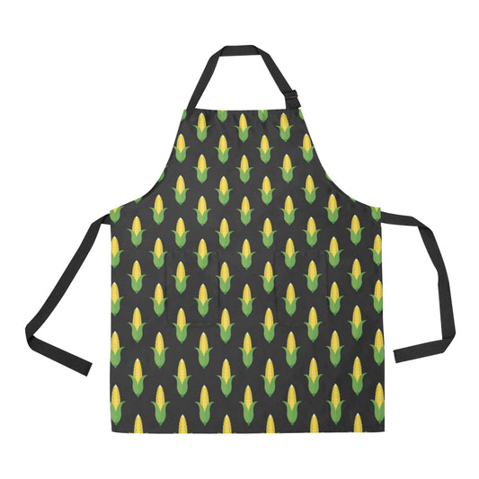 Corn Pattern Print Design 05 Apron with Pocket