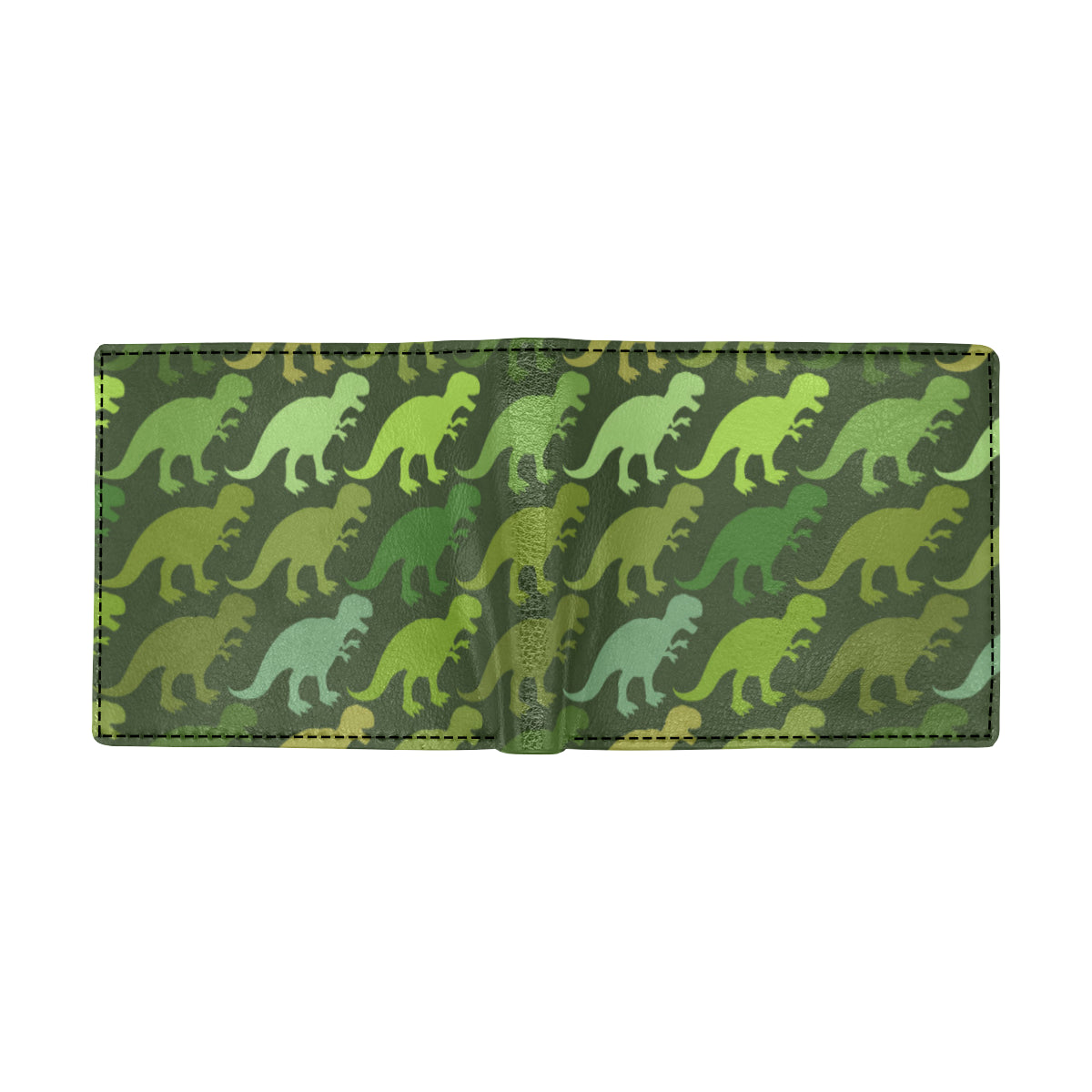 T Rex Pattern Print Design A03 Men's ID Card Wallet