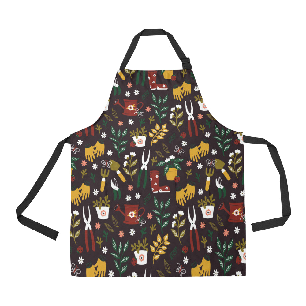 Gardening Pattern Print Design G05 Apron with Pocket