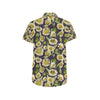 Daisy Vintage Print Pattern Men's Short Sleeve Button Up Shirt