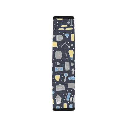 Accounting Financial Pattern Print Design 04 Car Seat Belt Cover