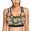 Apple blossom Pattern Print Design AB01 Sports Bra