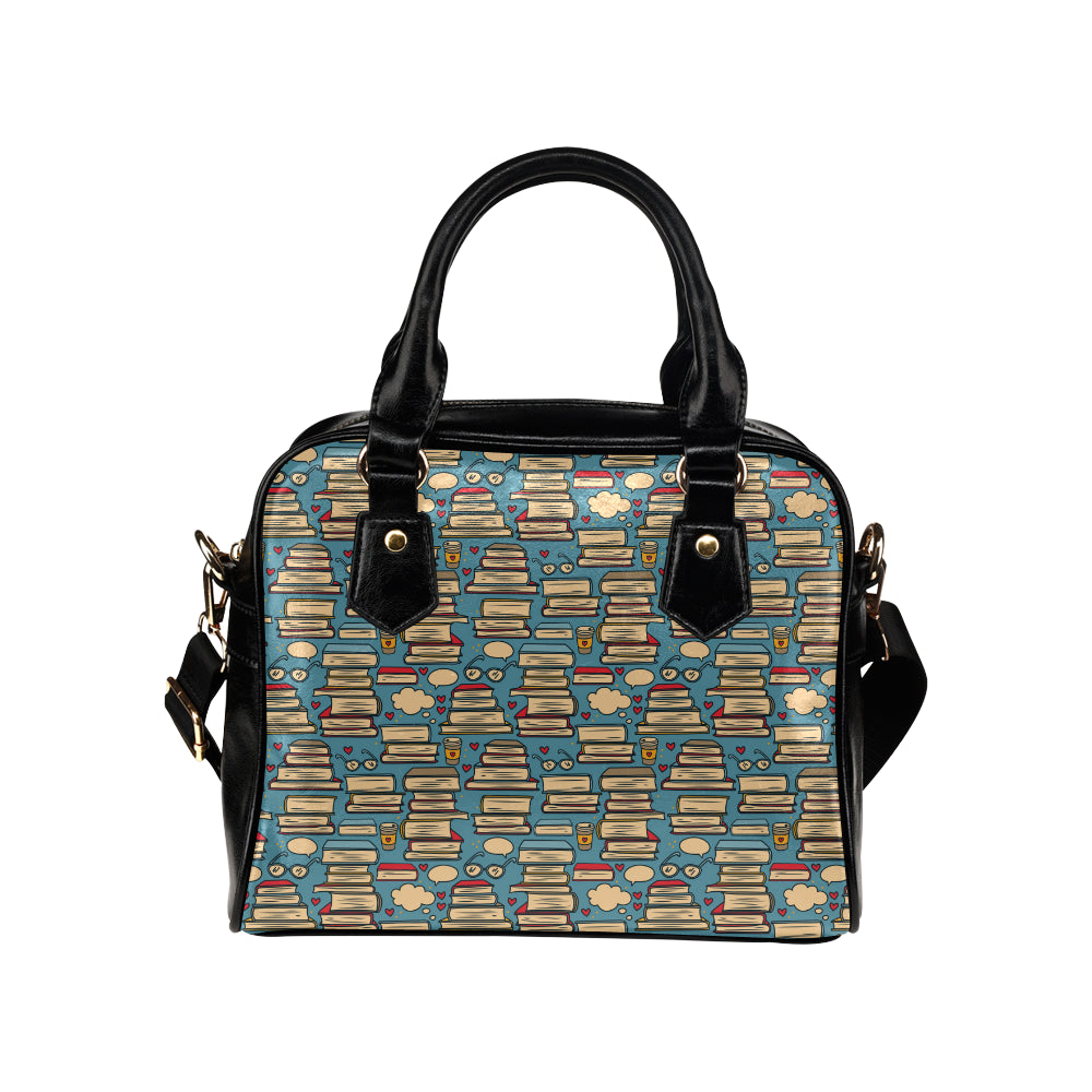 Book Pattern Print Design 03 Shoulder Handbag