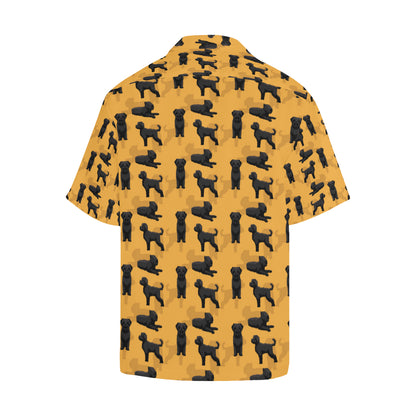 Bouviers des Flandres Pattern Print Design 01 Men's Hawaiian Shirt