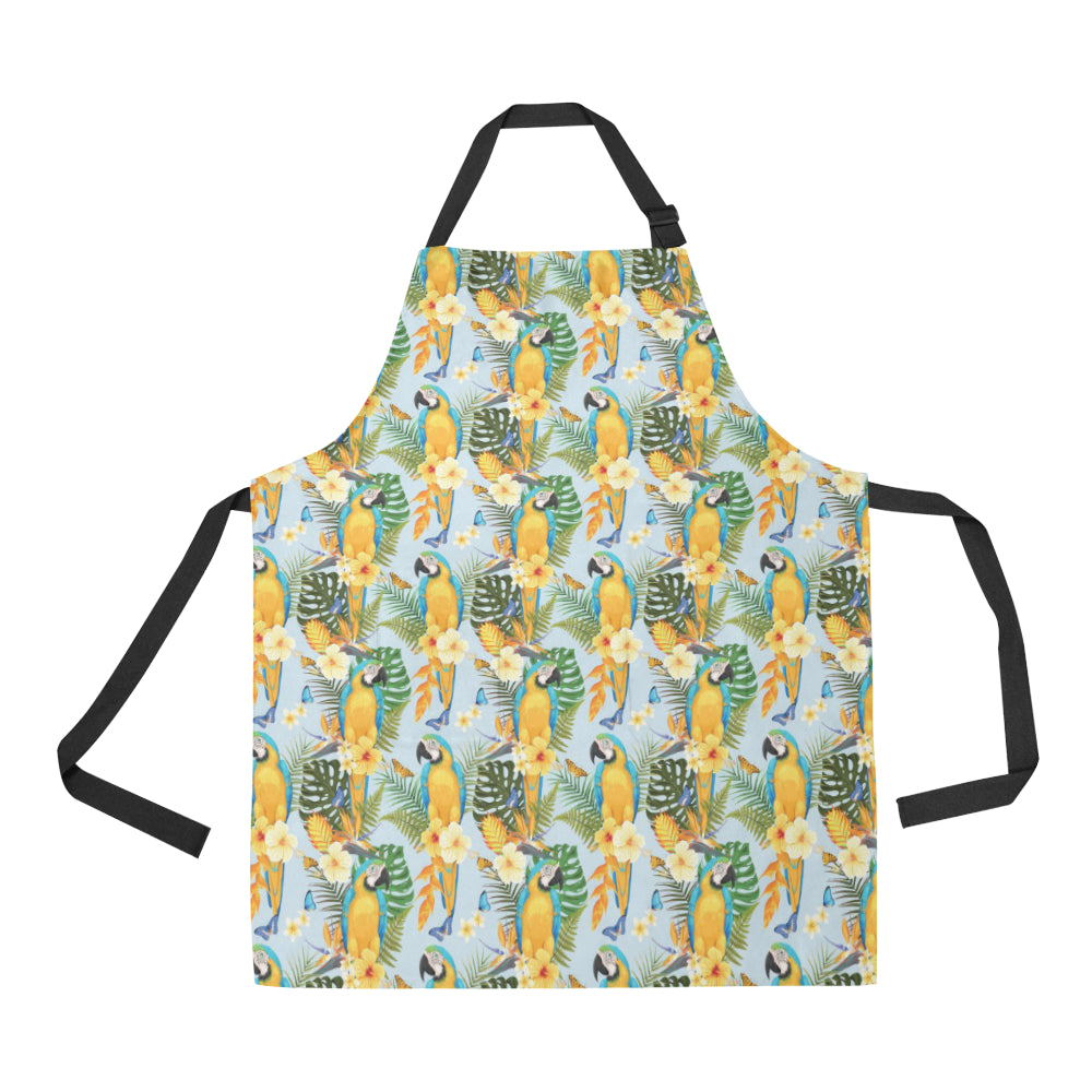Parrot Pattern Print Design A04 Apron with Pocket